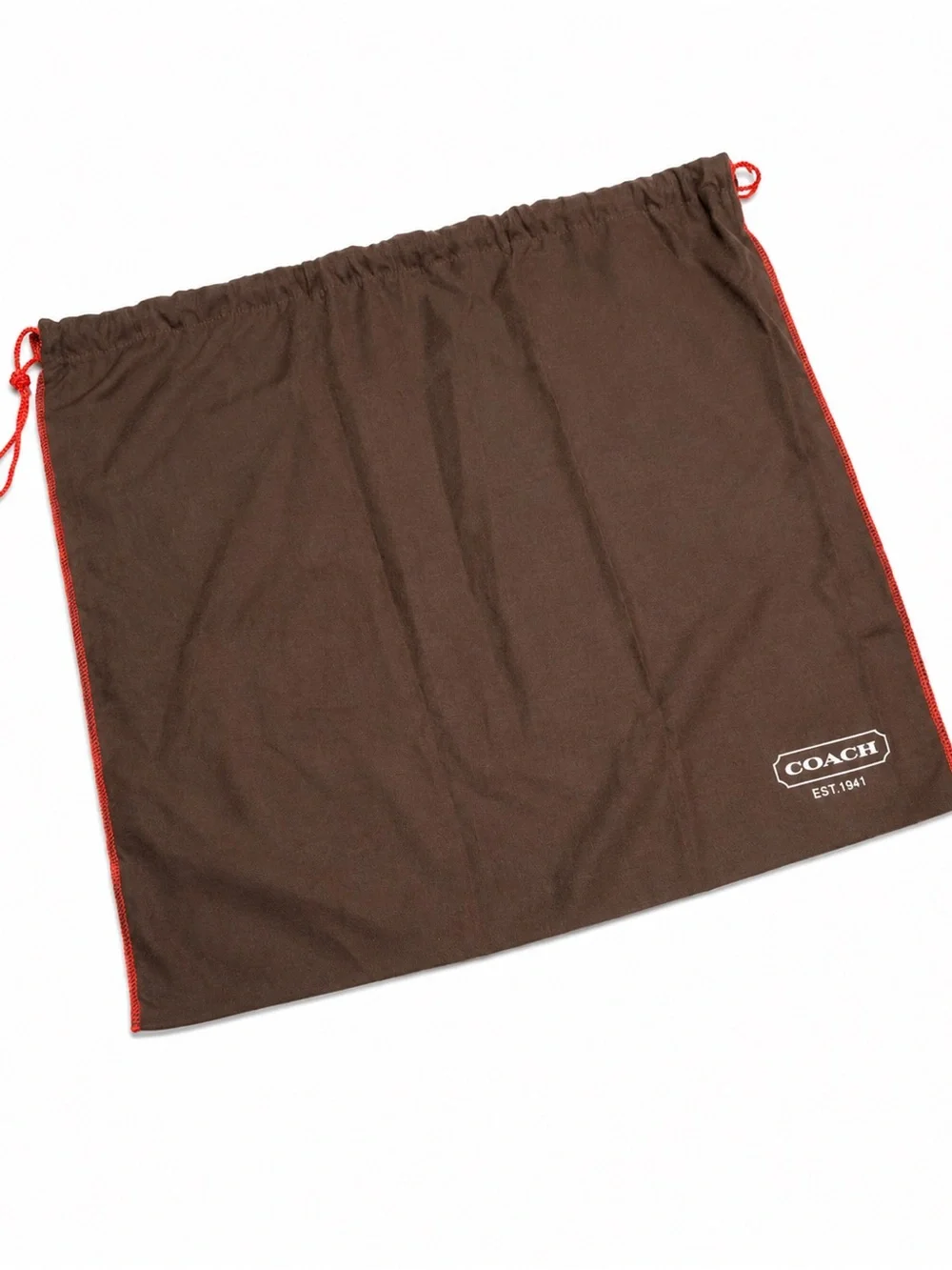 Coach dust bag designed for storing and protecting handbags